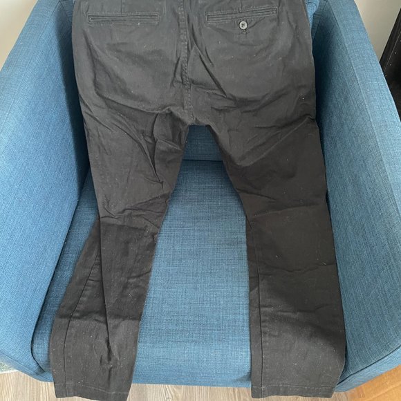 J Crew Skinny Stretch Pants in Black Size 32x30 - Picture 3 of 3